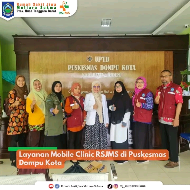 KABUPATEN DOMPU TAK LUPUT MENDAPATKAN LAYANAN MOBILE CLINIC  DAN INTEGRASI DARI RSJMS